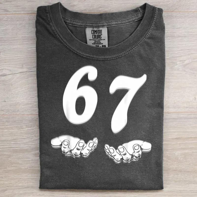67 hand Funny Six Seven Meme Generation Alpha Shirt