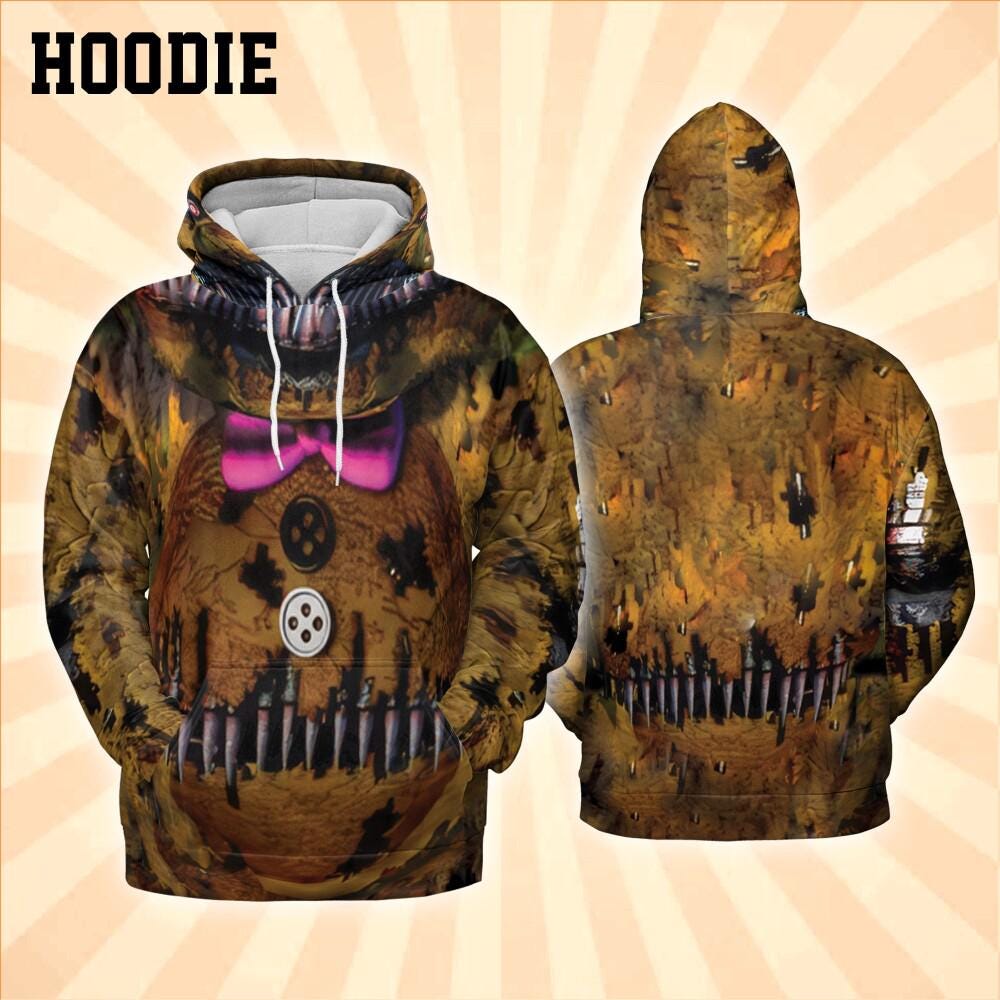 Costume Halloween Nightmare Golden Bear Hoodie