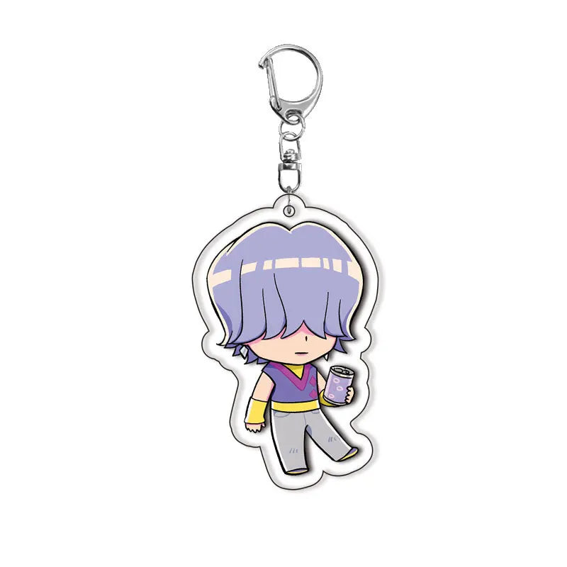 Kpop Demon Hunters Keychain Huntrix Saja Boys Keychains for Accessories Jewelry Rumi Zoey Jinu Mira Sold My Soul Keyrings Gifts