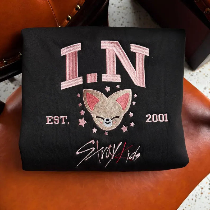 Embroidered Stray Kids Inspired Kpop Hoodie
