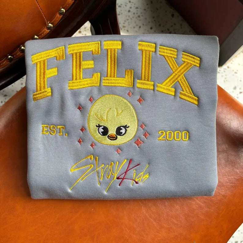 Embroidered Stray Kids Inspired Kpop Hoodie