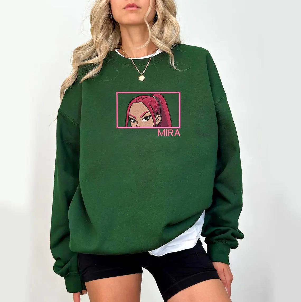 Kpop Character Embroidered Family Sweatshirt