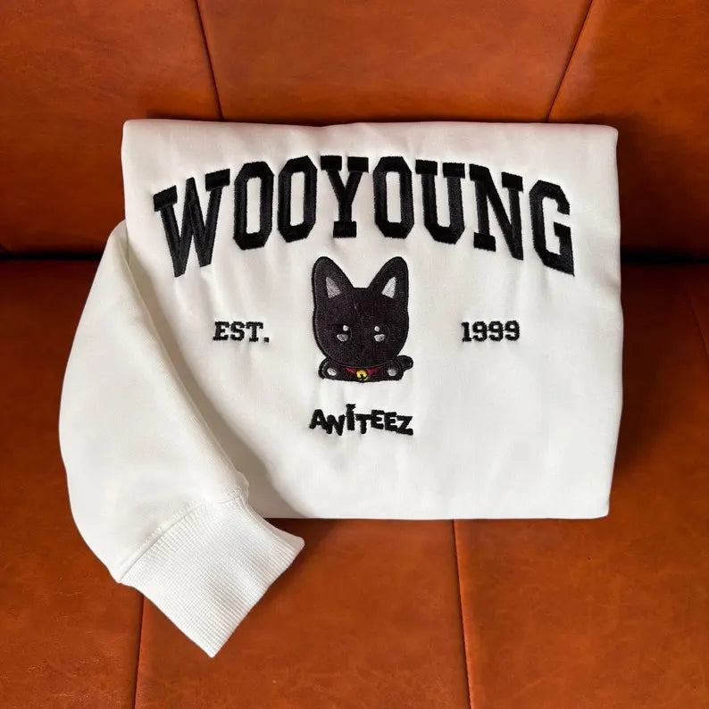 Embroidered Ateez inspired Kpop Hoodie