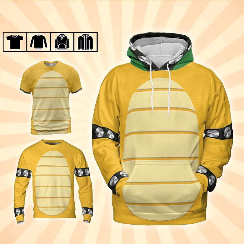 Cosplay Retro Boss Turtle Hoodie