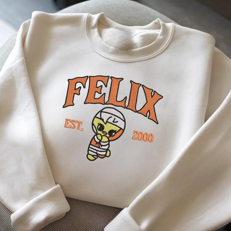 Embroidered Cute Skzoo Halloween Sweatshirt