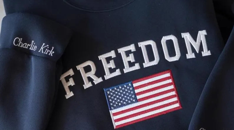 Embroidered Freedom USA Sweatshirt
