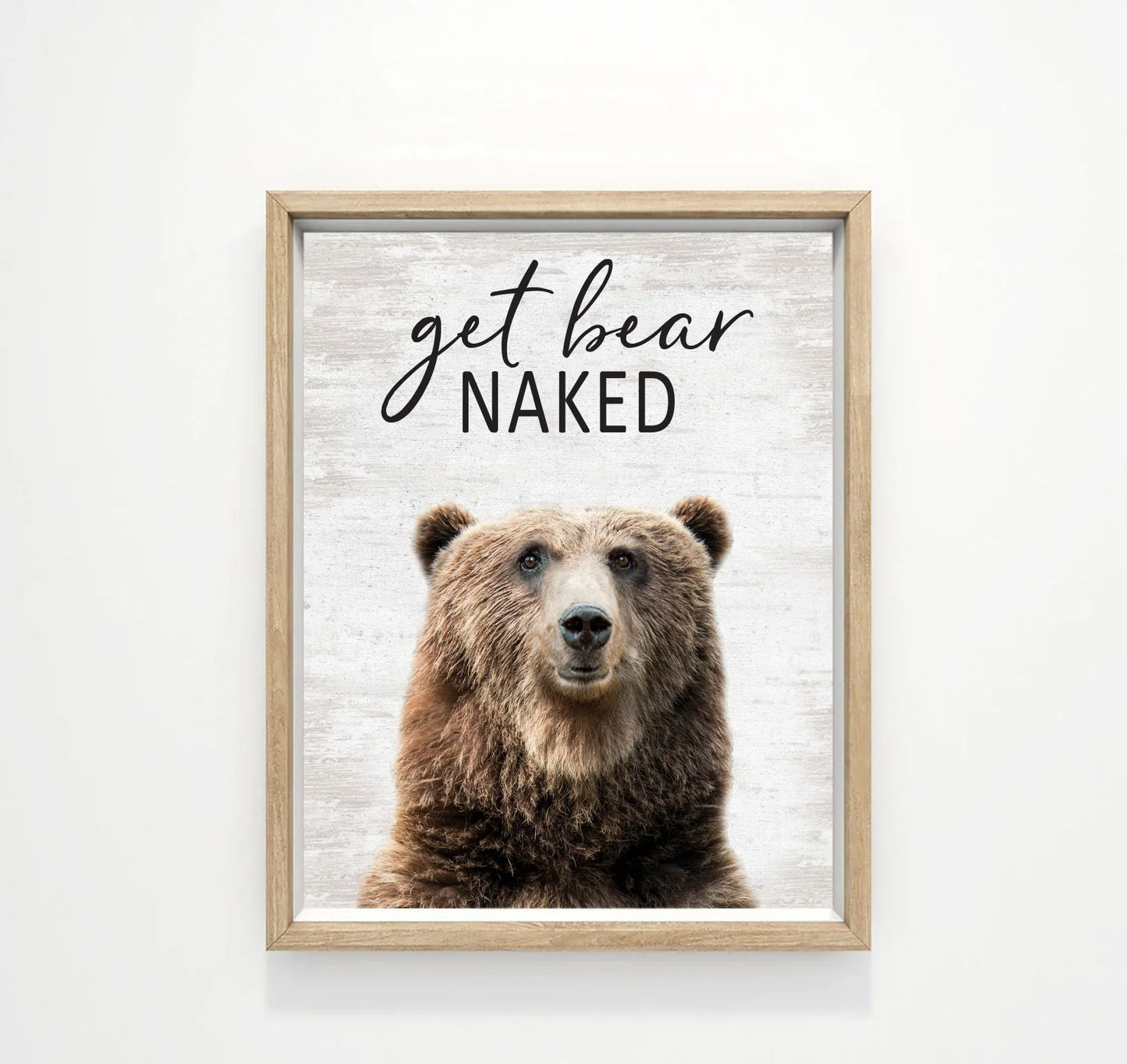 Set of 3 Bathroom Moose, Bear & Deer Canvas
