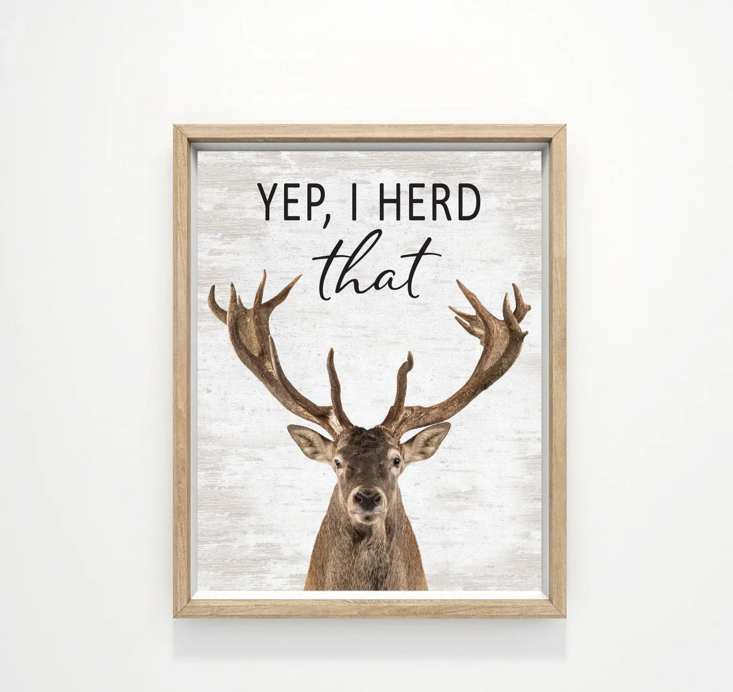 Set of 3 Bathroom Moose, Bear & Deer Canvas