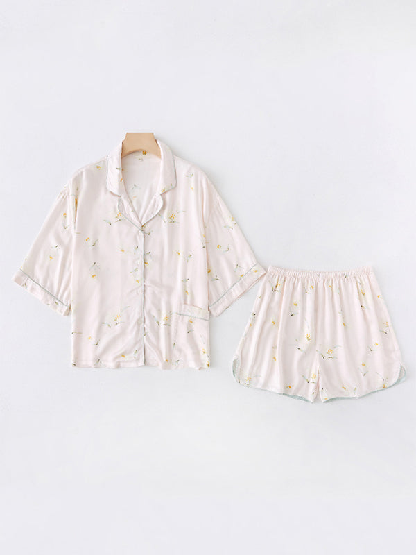 Lily Print Summer Pajama Set