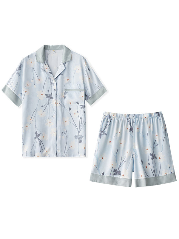 Cartoon Print Cotton Pajama Set