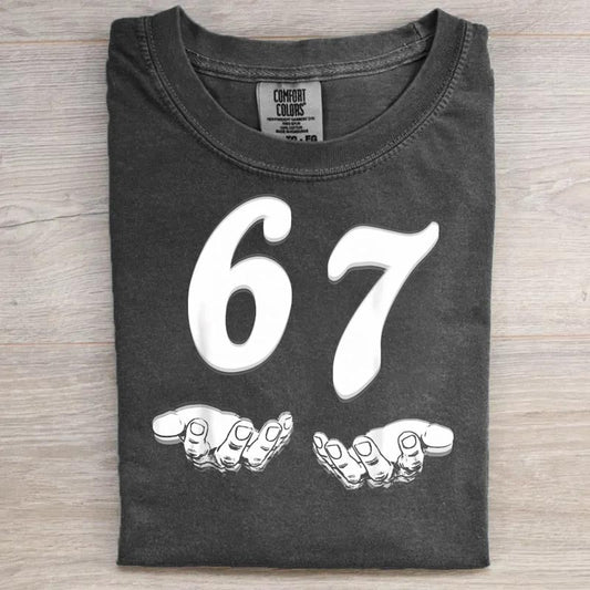 67 hand Funny Six Seven Meme Generation Alpha Shirt