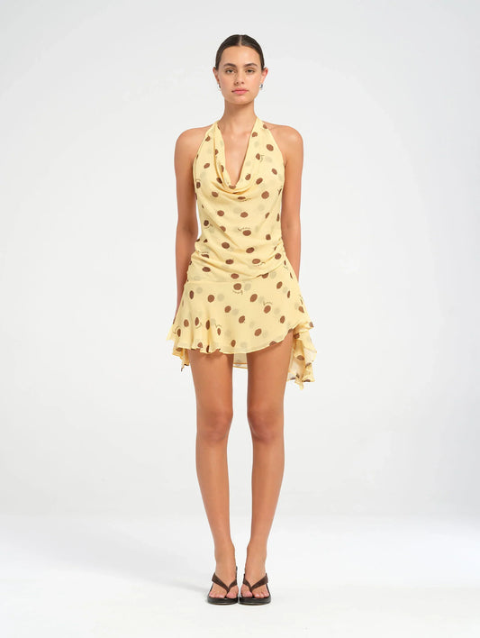 Harlow Polka Halter Dress