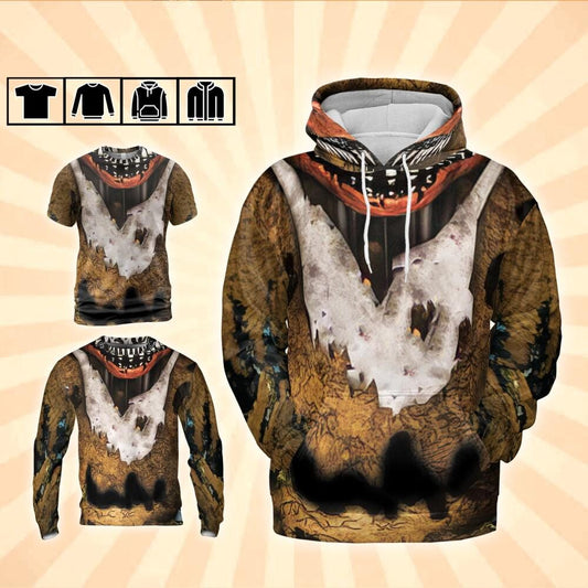 Costume Halloween Nightmare Yellow Chicken Hoodie