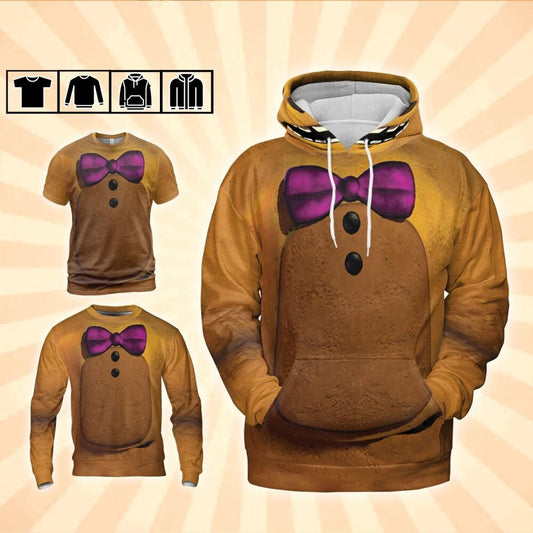 Costume Halloween Horror Five Night Fan Golden Bear Hoodie