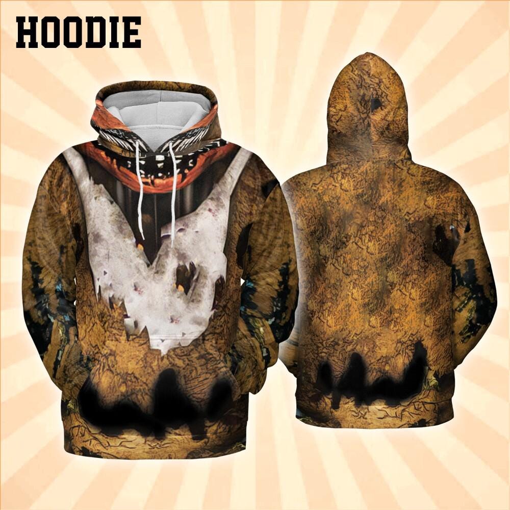 Costume Halloween Nightmare Yellow Chicken Hoodie