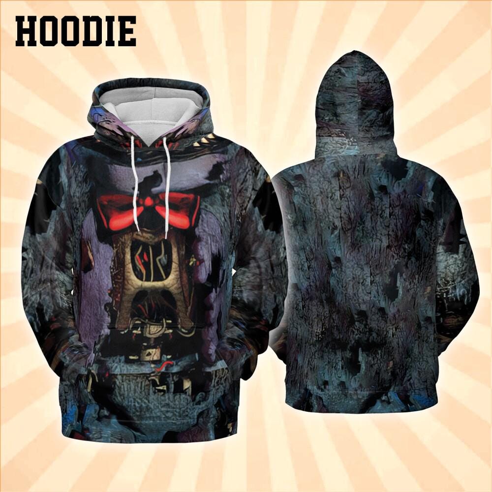 Costume Halloween Nightmare Blue Bunny Hoodie
