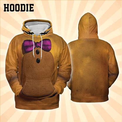 Costume Halloween Horror Five Night Fan Golden Bear Hoodie