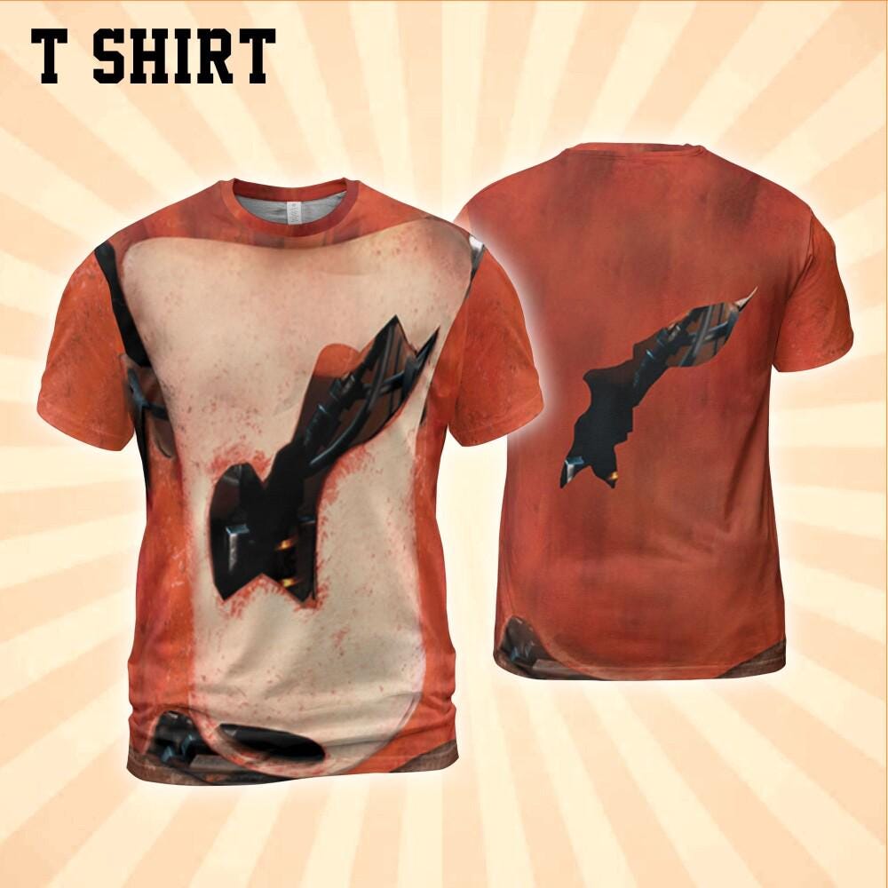 Costume Halloween Hook Orange Fox Hoodie Shirt – Five Night Fan Costume for Halloween