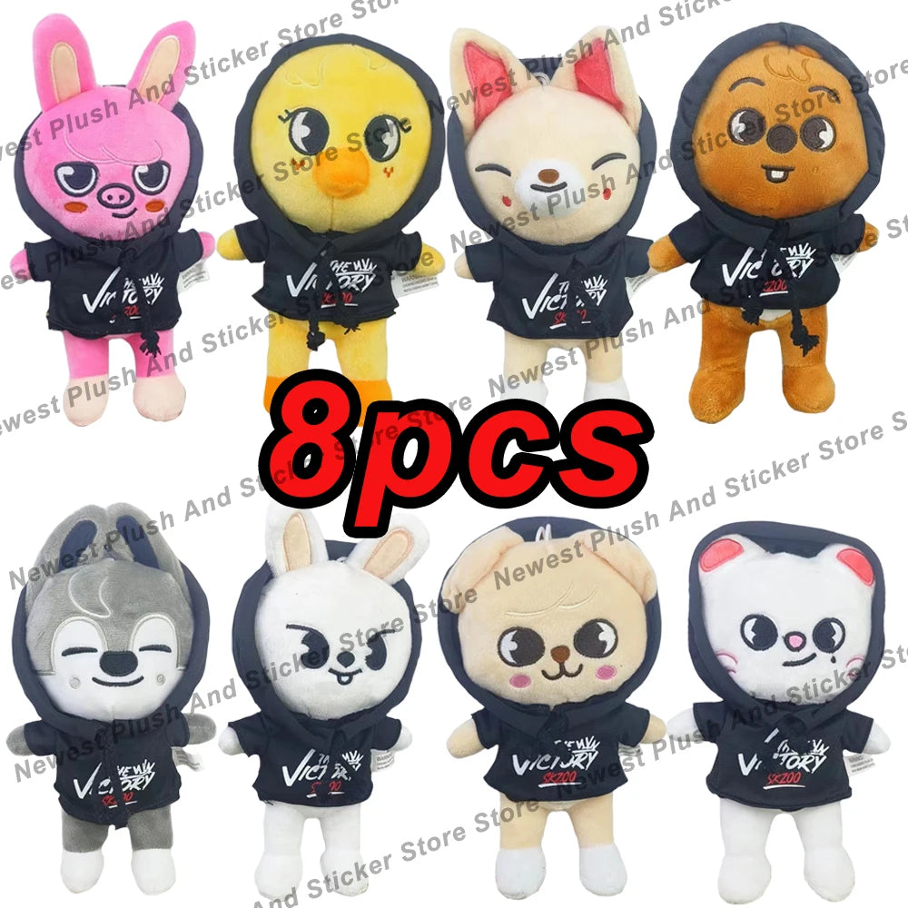 180style 10/20cm Skzoo Plush Toy Kawaii Skzoo Stray Wolf Plush Cartoon Stuffed Animal Doll Kawaii Companion Toys Children Gift