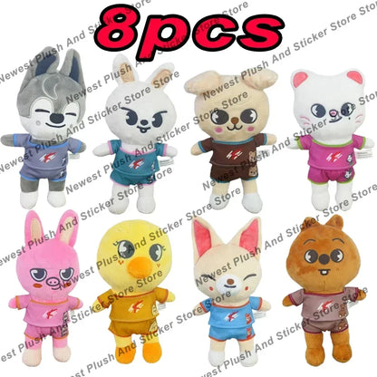 180style 10/20cm Skzoo Plush Toy Kawaii Skzoo Stray Wolf Plush Cartoon Stuffed Animal Doll Kawaii Companion Toys Children Gift