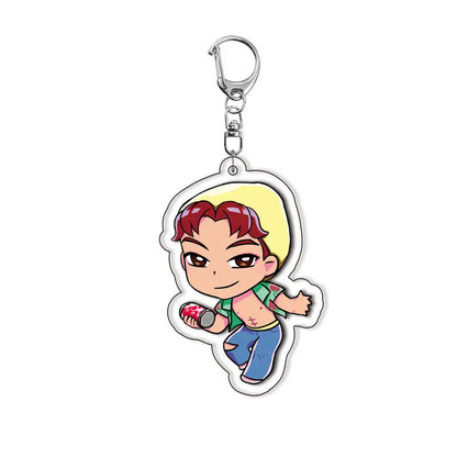 Kpop Demon Hunters Keychain Huntrix Saja Boys Keychains for Accessories Jewelry Rumi Zoey Jinu Mira Sold My Soul Keyrings Gifts