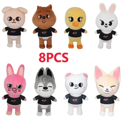 180style 10/20cm Skzoo Plush Toy Kawaii Skzoo Stray Wolf Plush Cartoon Stuffed Animal Doll Kawaii Companion Toys Children Gift