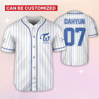 Twice Cheapmoment Concert This Is For Tour Jersey striped Baseball