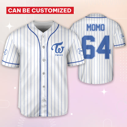 Twice Cheapmoment Concert This Is For Tour Jersey striped Baseball
