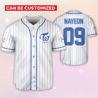 Twice Cheapmoment Concert This Is For Tour Jersey striped Baseball
