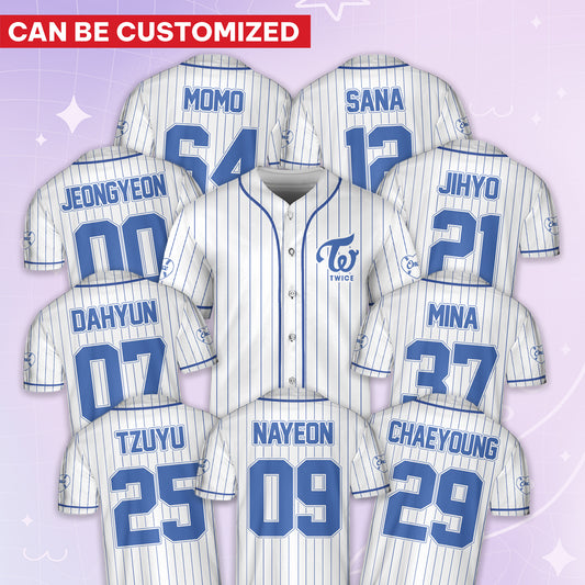 Twice Cheapmoment Concert This Is For Tour Jersey striped Baseball