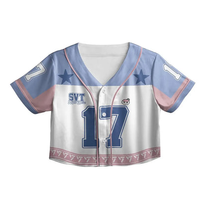 Seventeen Cheapmoment Concert Crop top Jersey Baseball