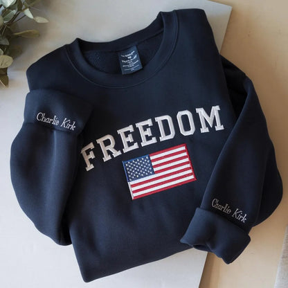 Embroidered Freedom USA Sweatshirt