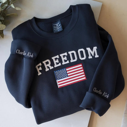 Embroidered Freedom USA Sweatshirt