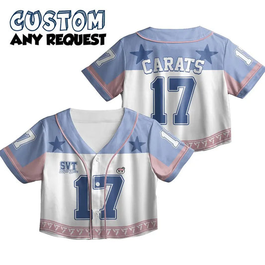 Seventeen Cheapmoment Concert Crop top Jersey Baseball